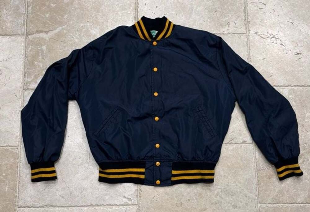 Vintage Maple Athletic Sportswear West Virginia University Nylon Varsity Jacket